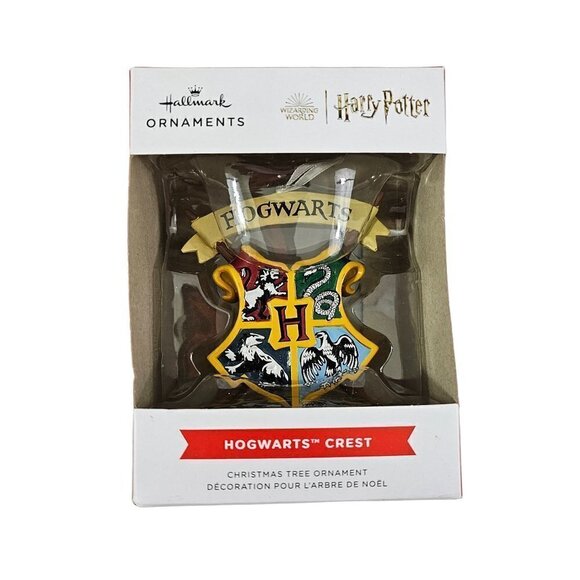 Hallmark Ornaments Wizarding World Harry Potter Hogwarts Crest Holiday Ornament - Picture 1 of 11